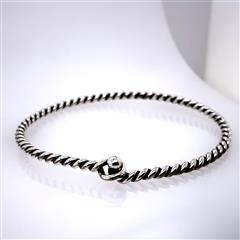 James Avery Sterling Silver Twisted Hook-On Bracelet